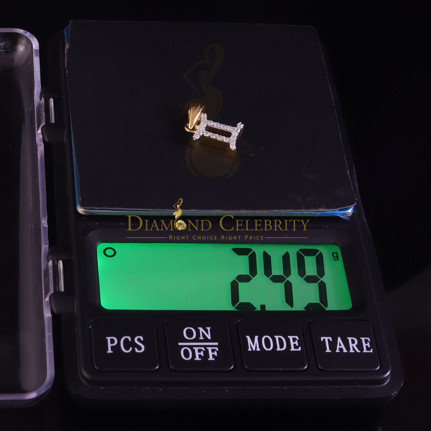 DiamondCelebritees 0.50ct Cubic Zirconia Yellow Silver GEMINI JUNE Month Pendant Men's & Women's