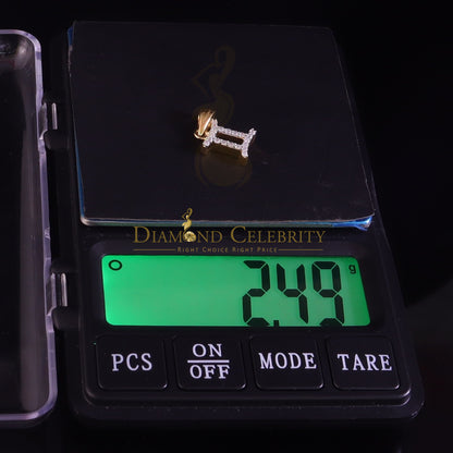 DiamondCelebritees 0.50ct Cubic Zirconia Yellow Silver GEMINI JUNE Month Pendant Men's & Women's