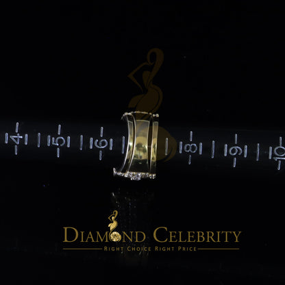DiamondCelebritees 925 Silver Square Cubic Zirconia 10.92ct 3PC Bridal Yellow Womens Ring SZ 7