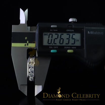 DiamondCelebritees  Sterling Silver 925 White 1.0ct Cubic Zirconia Men's Ring Size 11