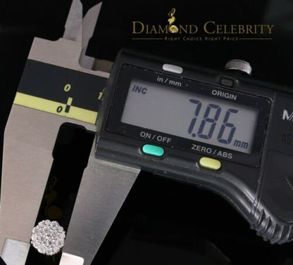 DiamondCelebritees  925 Yellow Silver Aretes Para Hombre 0.87ct Cubic Zirconia Round Women's Earring