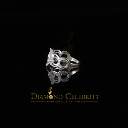 DiamondCelebritees Our Lady Guadalupe White CZ 925 Silver Virgin Merry in Aura Women's Ring SZ 10