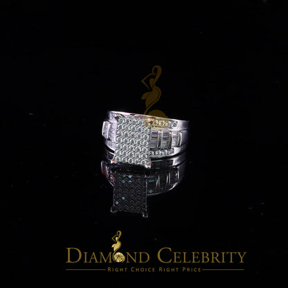DiamondCelebritees 2.25ct Cubic Zirconia 925 White Silver Cinderella Engagement Women's Ring Size 8
