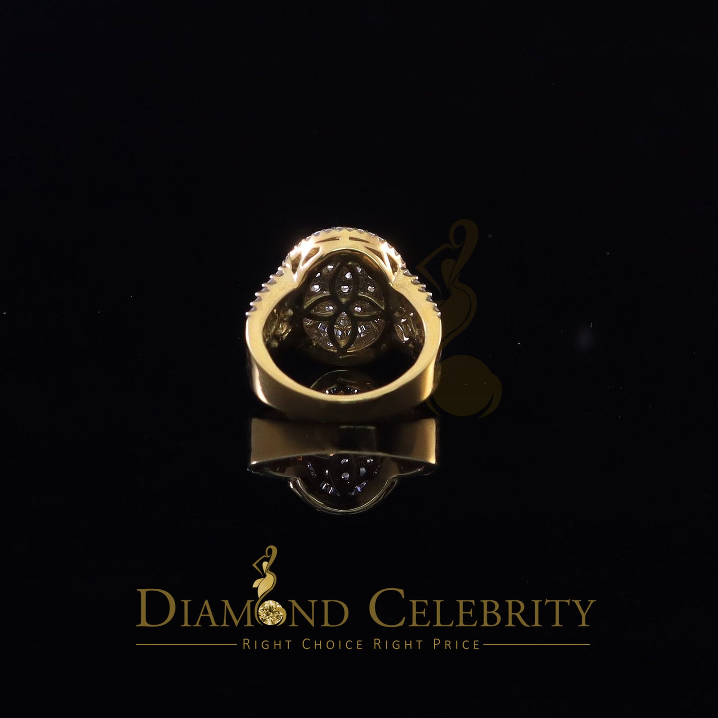 DiamondCelebritees 925 Silver Yellow Cubic Zirconia 5.0ct Oval Engagement Women's Ring Size 7.5