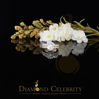 DiamondCelebritees 5.25ct Yellow 925 Sterling Silver Round Cubic Zirconia Women Bridal Ring Size 8