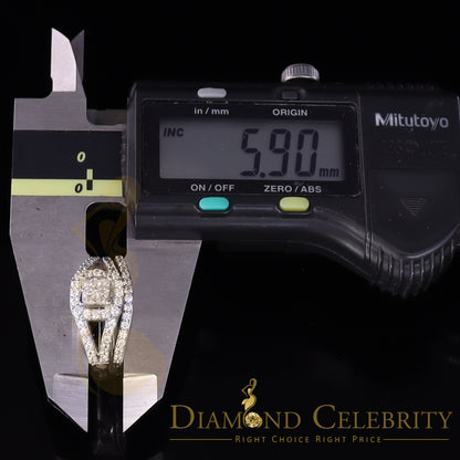 DiamondCelebritees 925 Sterling White Silver Square Cubic Zirconia 1.50ct Bridal Womens Ring Size 7