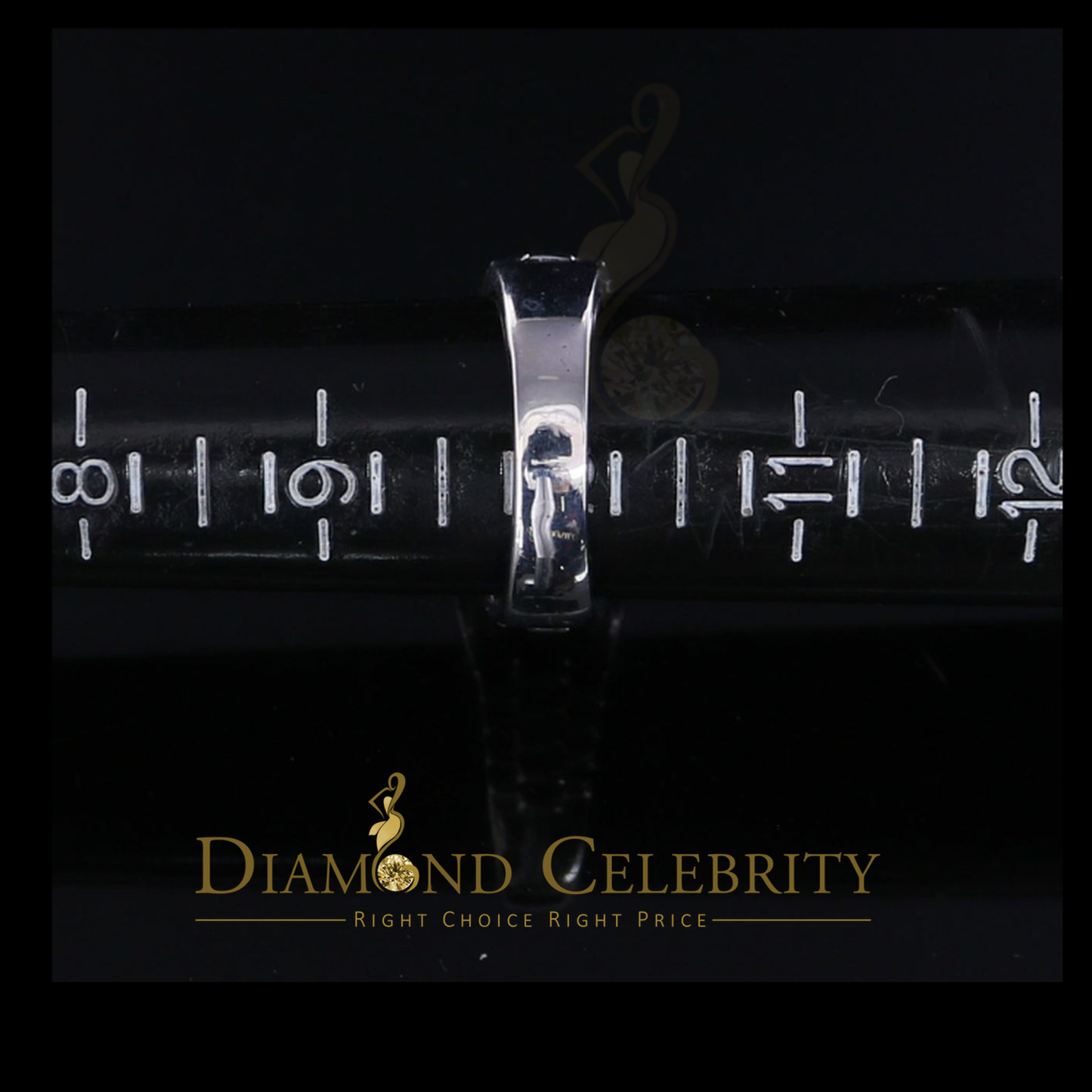 DiamondCelebritees 0.25 CT Real Diamond 925 Sterling White Silver With Fashion Men's Ring Size 10