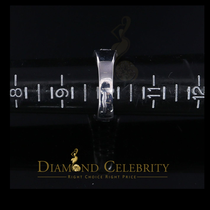 DiamondCelebritees 0.25 CT Real Diamond 925 Sterling White Silver With Fashion Men's Ring Size 10