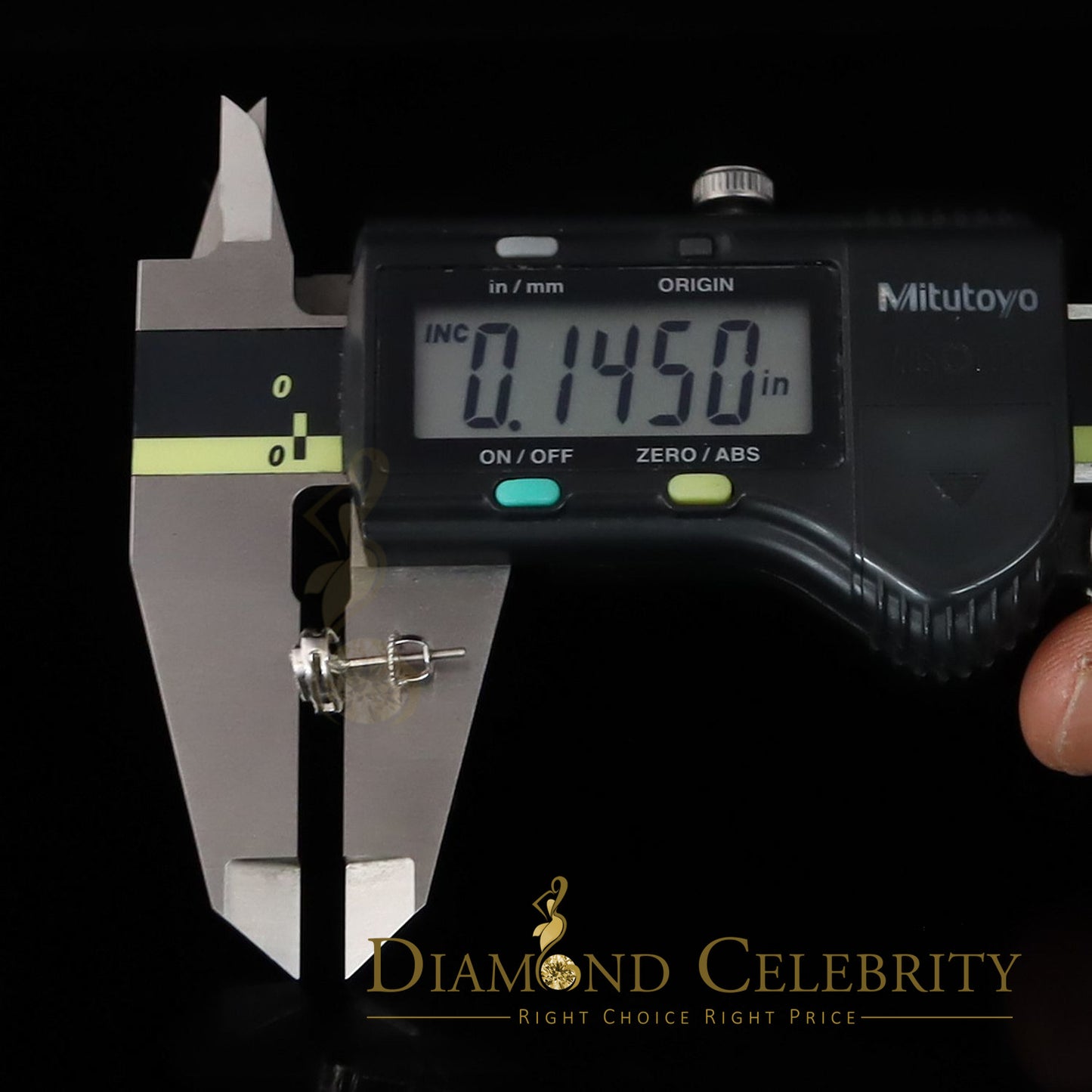 DiamondCelebritees Aretes Para Hombre Heart 925 White Silver 0.10ct Diamond Women & Men Earrings