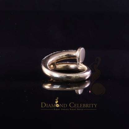 DiamondCelebritees 1.00ct Cubic Zirconia Yellow Sterling 925 Silver Women Engagement Rings Size 6