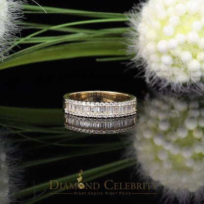 DiamondCelebritees 4.00ct 925 Sterling Yellow Silver Cubic Zirconia Womens Engagement Ring Size 8