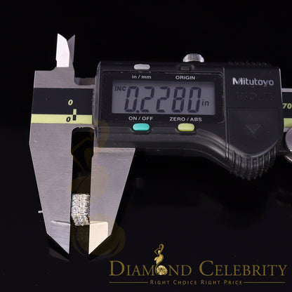 DiamondCelebritees  Hip Hop 925 White Silver 5.94ct Cubic Zirconia Women's & Men's Square Earrings