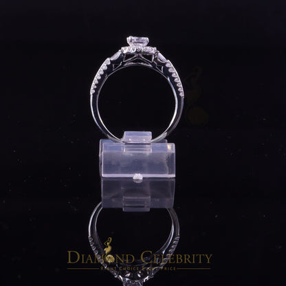 DiamondCelebritees 1.75ct Cubic Zirconia White Sterling Silver Men's/ Women Engagement Rings Size 7.5