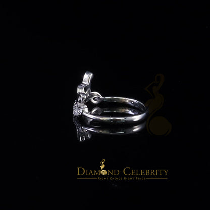 DiamondCelebritees White 925 Sterling Silver 0.25ct Cubic Zirconia Womens Engagement Love Ring SZ 6