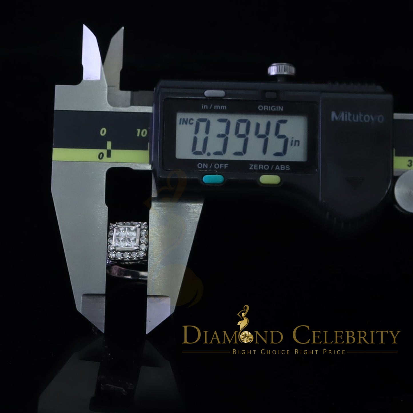 DiamondCelebritees 3. 00ct Cubic Zirconia Sterling White Silver Round Engagement Women's Ring SZ 7