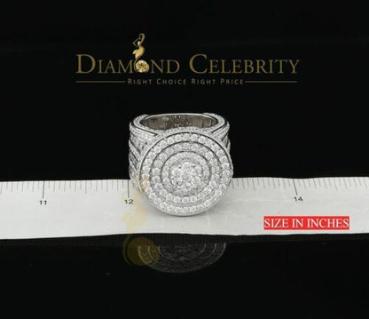 DiamondCelebritees 925 Sterling White Silver Cubic Zirconia 25.0ct Engagement Band Rings Men Size12