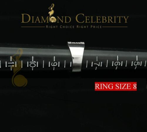 DiamondCelebritees White Cubic Zirconia 2.20ct Hip Hop Rapper Engagement Ring For Ledies Size 8