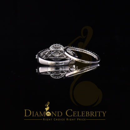 DiamondCelebritees 3.20ct Cubic Zirconia White Silver Womens Round Bridal Womens Ring Size 7