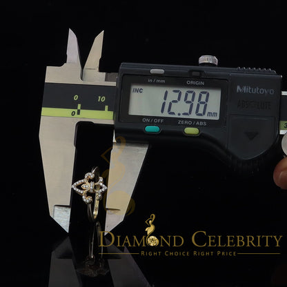 DiamondCelebritees 0.30ct Cubic Zirconia Yellow 925 Sterling Silver Saints Womens Gifts Ring Size 7