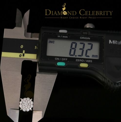 DiamondCelebritees  925 Sterling White Silver 1.22ct Cubic Zirconia Round Women's Stud Earrings