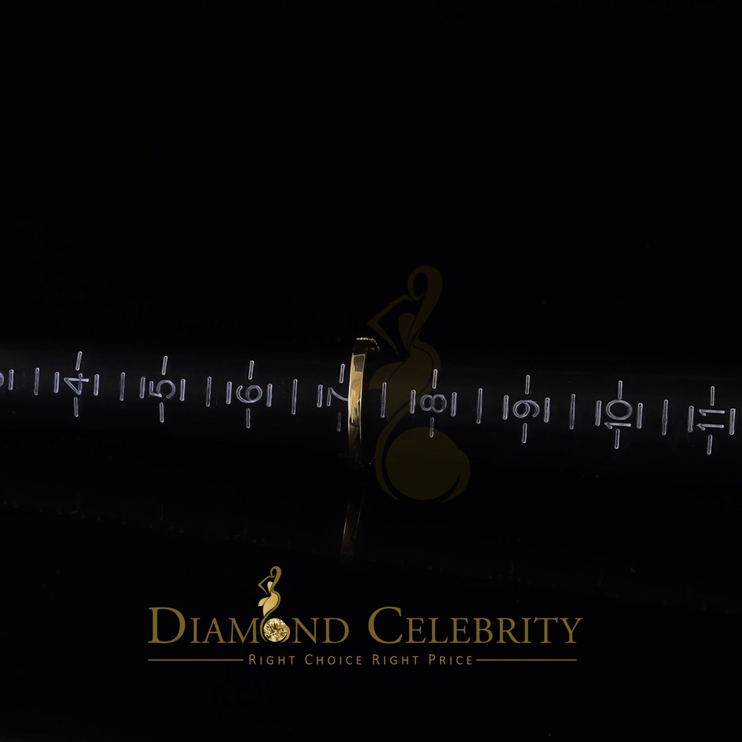 King Of Blings  10K Yellow Gold 2.00CT 'VVS' 'FL' D clr Princess Cut Moissonite Womens Ring S/7