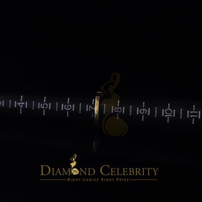 King Of Blings  10K Yellow Gold 2.00CT 'VVS' 'FL' D clr Princess Cut Moissonite Womens Ring S/7