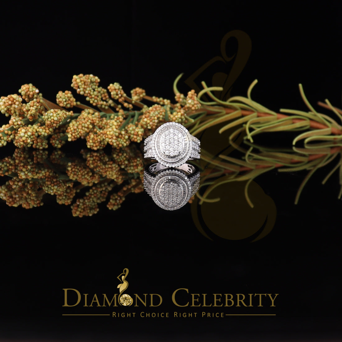 DiamondCelebritees 925 Sterling silver White Cubic Zirconia 5.0ct Oval Womens Engagement Ring SZ 8