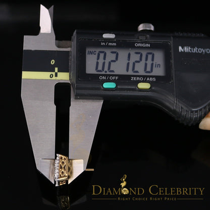 DiamondCelebritees 10K Real Yellow Gold with 1.20CT Real Diamond Men's/Women's Stud Earrings