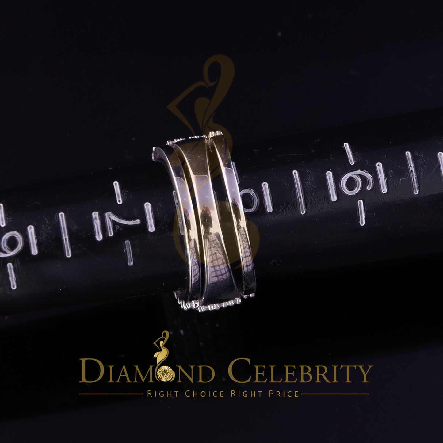 DiamondCelebritees 6.56ct Cubic Zirconia White 925 Silver Wedding 3PC Bridal Womens Ring Size 8