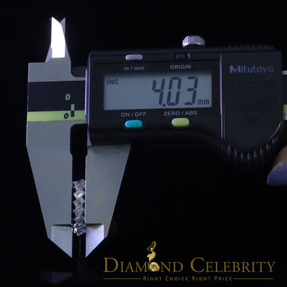 Diamondcelebritees 1.48 ct Moissanite Baugutte White 925 Sterling Silver Women's Hoop Earrings