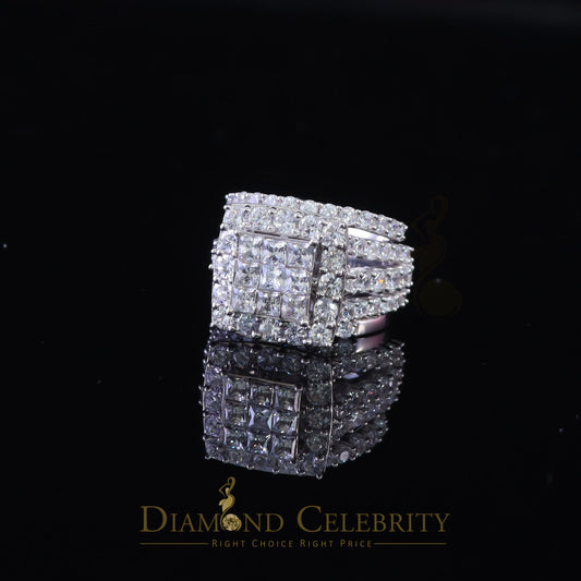 DiamondCelebritees 925 Sterling White Silver Round Cubic Zirconia Luxury Bridal Set Ring Size 8