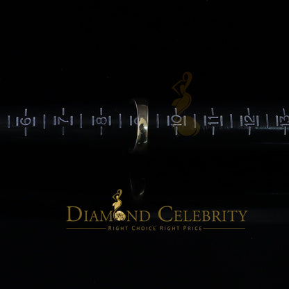 DiamondCelebritees Men's 925 Sterling Yellow Silver Floral 2.30ct Cubic Zirconia Ring Size 9.5