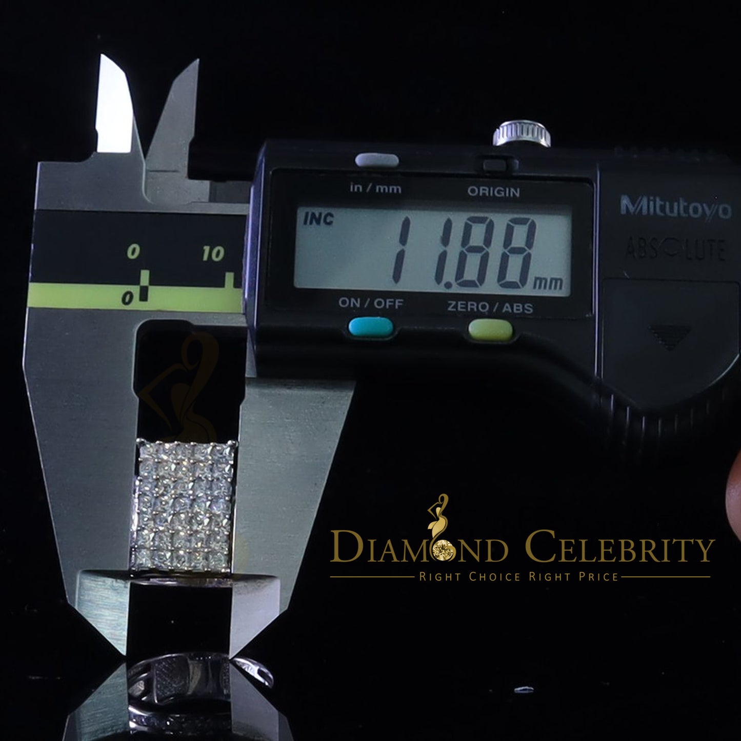 DiamondCelebritees 925 Sterling White Silver Square 4.20ct Cubic Zirconia Womens Ring Size 8