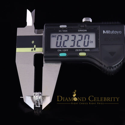 DiamondCelebritees  925 Sterling White Silver 1.64ct Cubic Zirconia Heart Women's Stud Earrings