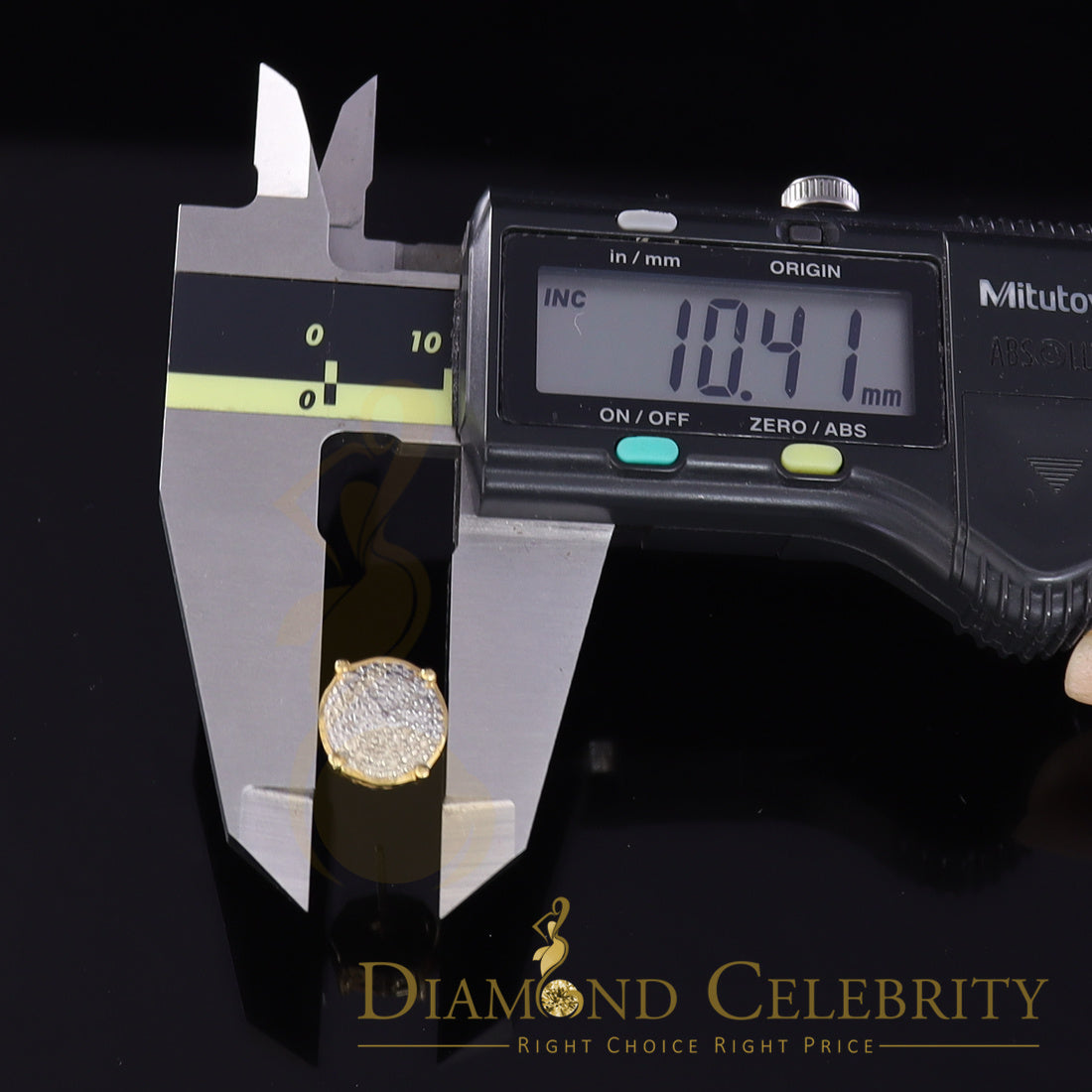 DiamondCelebritees 0.25ct Diamond 925 Sterling Silver Yellow For Men's/Women's Stud Round Earrings