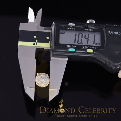 DiamondCelebritees 0.25ct Diamond 925 Sterling Silver Yellow For Men's/Women's Stud Round Earrings