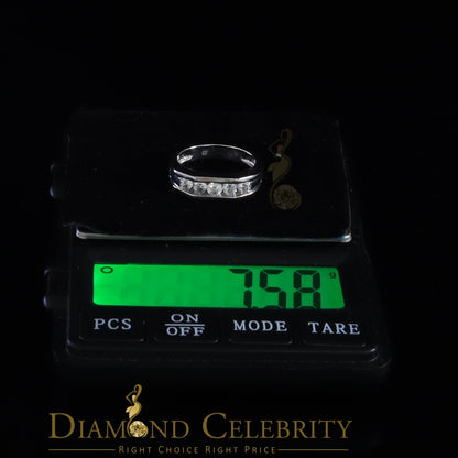 DiamondCelebritees Sterling Silver 925 White 1.0ct Cubic Zirconia Men's Ring Size 11