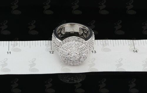 DiamondCelebritees 925 Sterling Silver 9.00ct White Cubic Zirconia Womens Engagement Ring Size 9