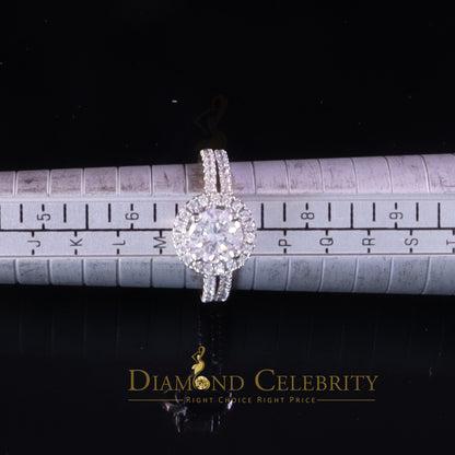 DiamondCelebritees 3.59ct Cubic Zirconia White 925 Sterling Silver Women 2PC Bridal Ring Size 7