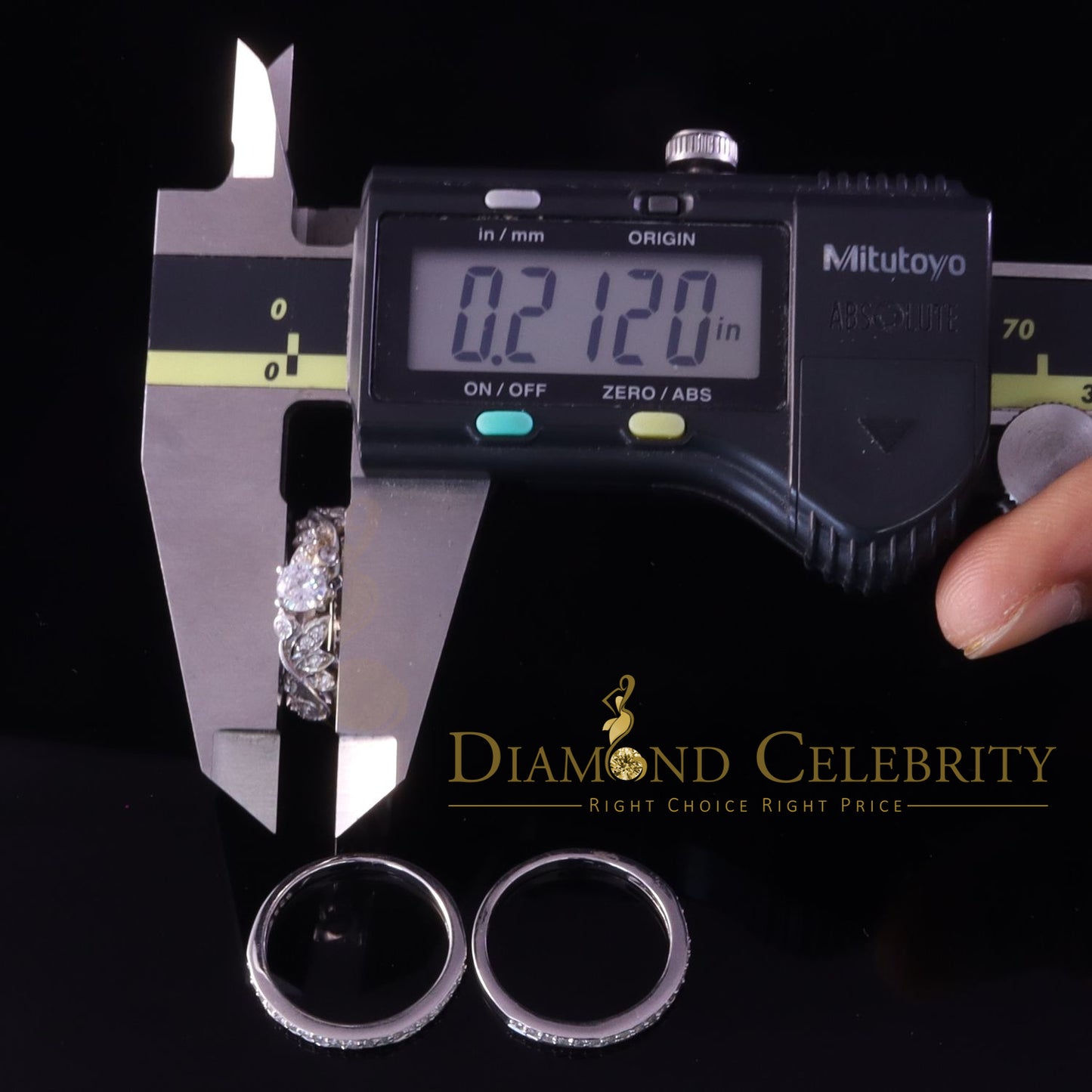 DiamondCelebritees 2.0ct Cubic Zirconia White 925 Sterling Silver Women 3PC Wedding Ring Size 7