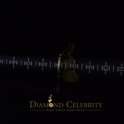 King Of Blings  10K Yellow Gold 3.00CT VVS' 'FL' D clr Round Moissonite Womens Ring S/7