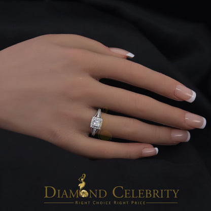 DiamondCelebritees 1.0CT 925 Sterling Silver White Ladies Ring Cubic Zirconia Ring Size 7