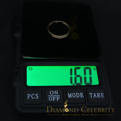 DiamondCelebritees 4.00ct 925 Sterling Yellow Silver Round Cubic Zirconia Women's/Men's Ring Size 9