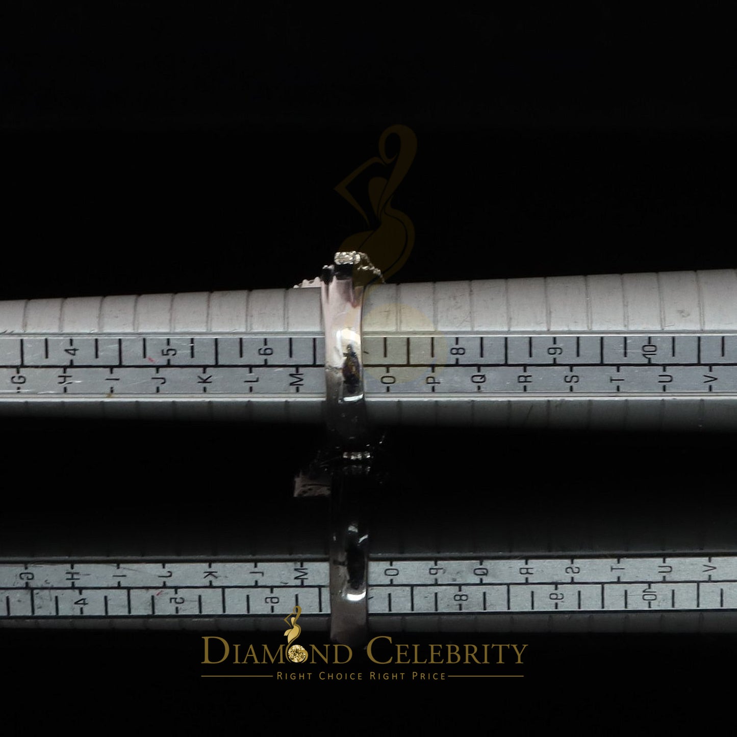 DiamondCelebritees Heart for Women's 925 White Silver1.20ct VVS D Clr. Round Moissanite Ring sz 6.5