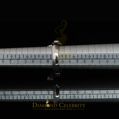 DiamondCelebritees Heart for Women's 925 White Silver1.20ct VVS D Clr. Round Moissanite Ring sz 6.5