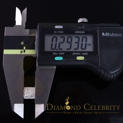 DiamondCelebritees  925 Yellow Starling Silver 0.74ct Cubic Zirconia Square Women's / Men's Earrings