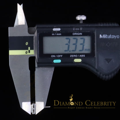 DiamondCelebritees White 925 Sterling Silver 0.15ct Real Diamond For Women's & Men's Stud Earrings