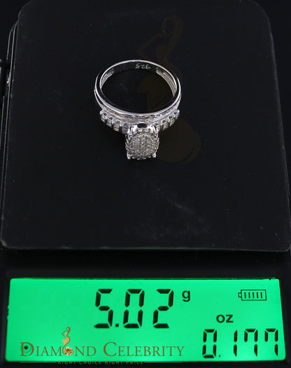 DiamondCelebritees 0.50 CT Real Diamond Womens Sterling Silver White Ring Size 7 marquise shape