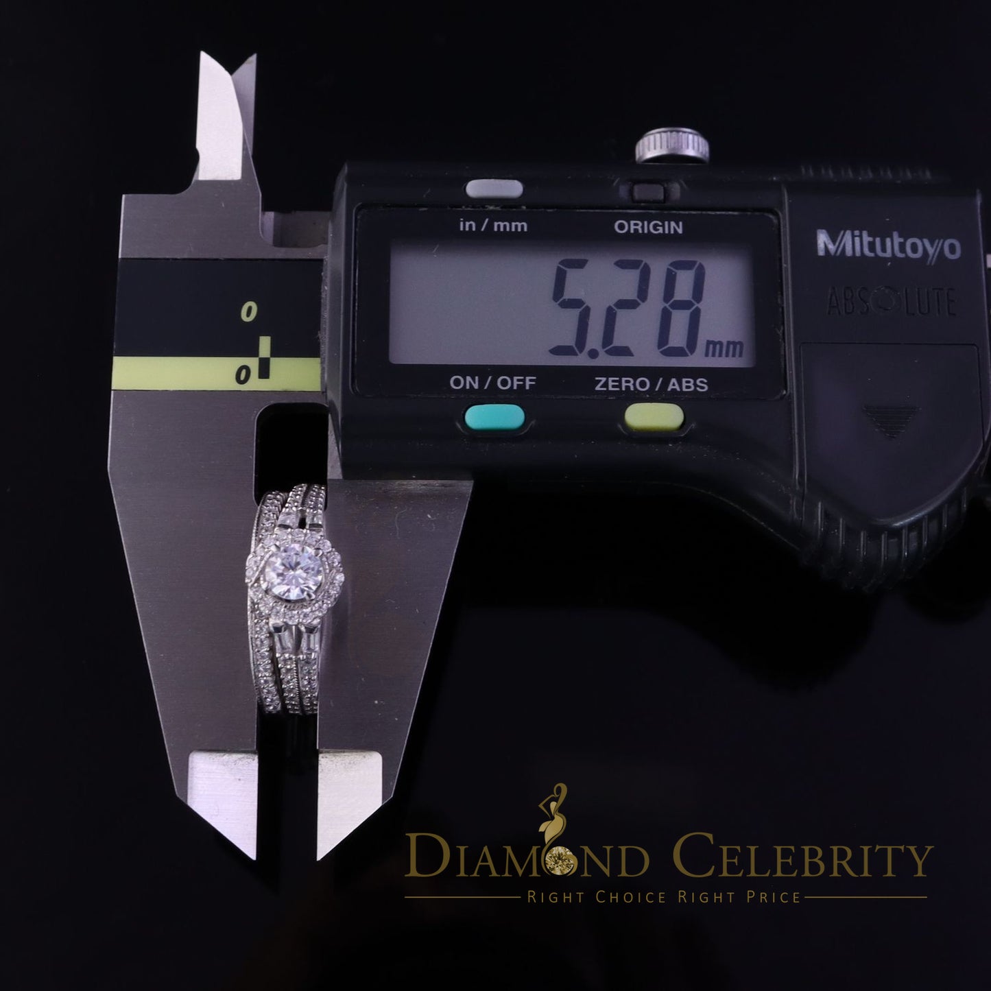 DiamondCelebritees 1.75ct Cubic Zirconia 925 White Silver Men;s/Womens Round Bridal Ring Size 7