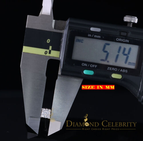 DiamondCelebritees  Hip Hop 925 White Silver Screw Back 0.6ct Cubic Zirconia Women's Square Earrings